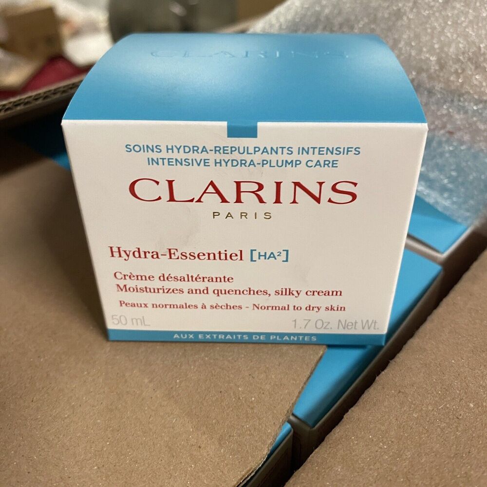 NEW Clarins Hydra-Essentiel HA2 Silky Cream Moisturizer, 1.7oz, Normal to Dry